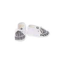 Babyschoenen Newborn Junior Zwart/wit Geruit