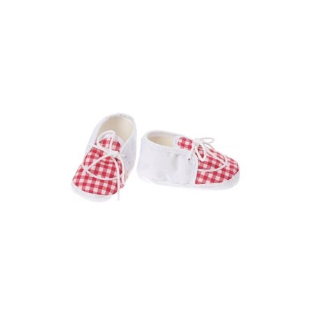 Junior joy  Babyschoenen Newborn Junior Rood/wit Geruit