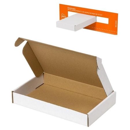 Merkloos A6 Brievenbusdoos brievenbusdozen A6 - 180x115x28 mm - 100 stuks