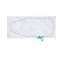 Paddy molton onderlegger voor de strijkplank maat 140X50 opmaat te knippen