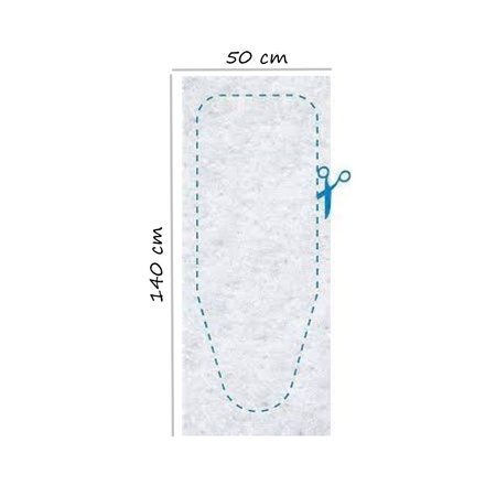 Tomada Paddy molton onderlegger voor de strijkplank maat 140X50 opmaat te knippen