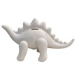 Kitchen Trend Spaarpot - dino - kinderkamer - Stegosaurus - wit