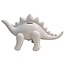 Kitchen Trend Spaarpot - dino - kinderkamer - Stegosaurus - wit