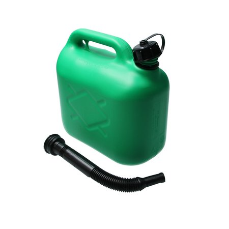 Alrides Jerrycan voor brandstof 5 liter groen - incl. schenktuit - voor o.a. benzine en diesel