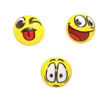Emoji Stressbal 3 Stuks  – 7,5cm Medium Density