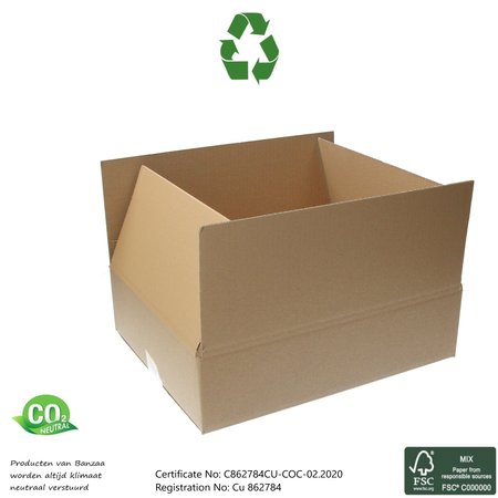 Banzaa Banzaa  Verzenddozen ‒ 43x31x22cm ‒ FSC Gerecycled karton 25 dozen