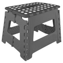 Opstapje 1 trede vouwbaar kunststof - Opstap voor caravan of camper - Goedgekeurd EN14183 Zwart