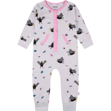 KUUK’n Coco- onesie pyjama meisjes, pink, 74/80