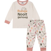 Rupsje Nooitgenoeg, meisjes pyjama roze, 62/68