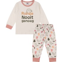 Rupsje Nooitgenoeg, meisjes pyjama roze, 74/80