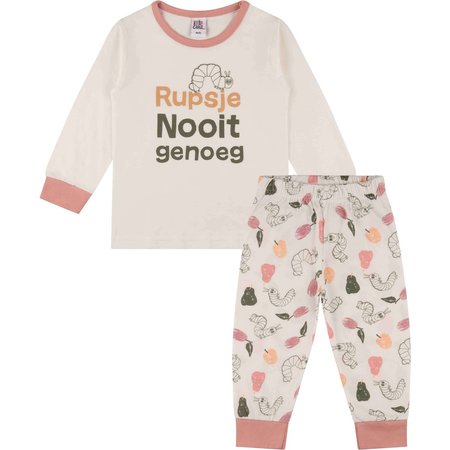KUUK’n Rupsje Nooitgenoeg, meisjes pyjama roze, 86/92