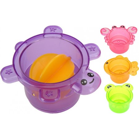 Free and Easy Free And Easy Waterspeelgoed - Zwembad speelgoed - Badspeelgoed Stapeltoren - 4-delig
