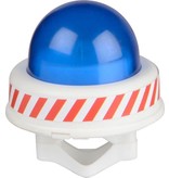 Merkloos Sirene Met Licht 6,5 Cm Wit/blauw