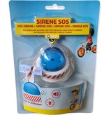 Merkloos Sirene Met Licht 6,5 Cm Wit/blauw