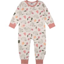 Rupsje Nooitgenoeg, boxpakje onesie roze, 50/56
