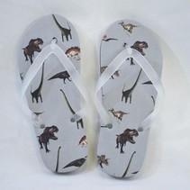 PINA kinderslipper - dino slippers - stoere jongens en meiden - kids flip flop teenslipper - maat 32-34 - 6 tot 8 jaar