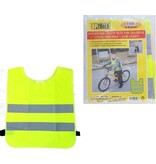 Merkloos Fluorescerend Geel Reflecterend Wegenbouw Veiligheidsvest voor Kinderen - One size fits all | Fluorescerend | Veiligheids Vest | Kids Veiligheidshesje | Werkkleding | Hesje voor Klussen | Veiligheid | Pech | Fluor | Werkkleding en Bescherming | Kind