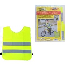 Fluorescerend Geel Reflecterend Wegenbouw Veiligheidsvest voor Kinderen - One size fits all | Fluorescerend | Veiligheids Vest | Kids Veiligheidshesje | Werkkleding | Hesje voor Klussen | Veiligheid | Pech | Fluor | Werkkleding en Bescherming | Kind
