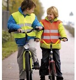 Merkloos Fluorescerend Geel Reflecterend Wegenbouw Veiligheidsvest voor Kinderen - One size fits all | Fluorescerend | Veiligheids Vest | Kids Veiligheidshesje | Werkkleding | Hesje voor Klussen | Veiligheid | Pech | Fluor | Werkkleding en Bescherming | Kind