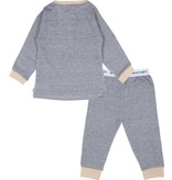 KUUK’n KUUK'n, jongens pyjama streep blauw, 62/68