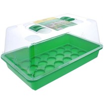 Romberg kweekkas voor moestuin - groen & transparant - kweekbak - 38x24x19 cm - propagator - terrarium