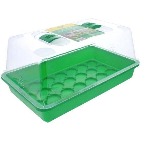 Romberg Romberg kweekkas voor moestuin - groen & transparant - kweekbak - 38x24x19 cm - propagator - terrarium