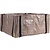 Zigg Zagg Zigg Zagg plantenzak D80x80 H40 cm - Taupe