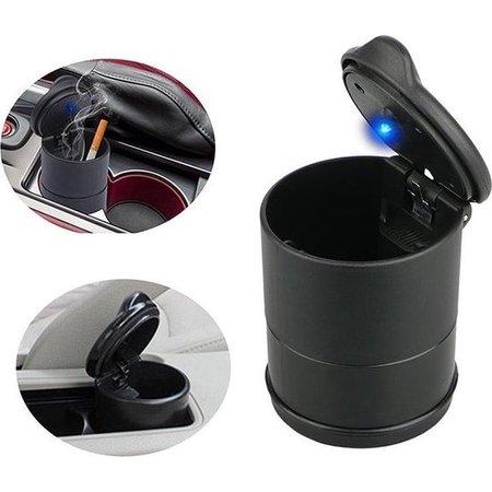 Merkloos Universele Auto Asbak met LED verlichting - Geurloze Asbak voor auto - Bekerhouder asbak