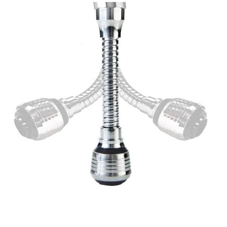 Merkloos kraan verlengstuk - kraan sproeier - flexibel - waterbesparend - filter - keukenkraan - buigbaar - 360 graden