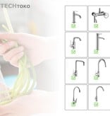 Merkloos kraan verlengstuk - kraan sproeier - flexibel - waterbesparend - filter - keukenkraan - buigbaar - 360 graden