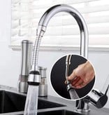Merkloos kraan verlengstuk - kraan sproeier - flexibel - waterbesparend - filter - keukenkraan - buigbaar - 360 graden