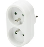 Benson Benson Verloopstekker - Splitter 2 Weg met Pen Aarde - 3680W - België & Frankrijk