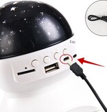 Merkloos Star projector nachtlampje hemel led usb - Bluetooth speaker