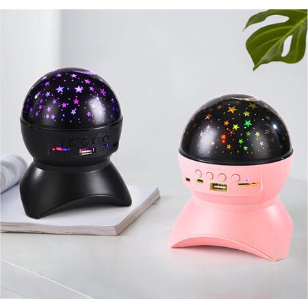 Merkloos Star projector nachtlampje hemel led usb - Bluetooth speaker