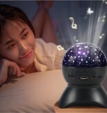 Merkloos Star projector nachtlampje hemel led usb - Bluetooth speaker