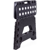 Opvouwbare kruk - Keukentrap - Zwart wit - Tot 80 kg