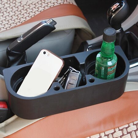 Merkloos Bekerhouder auto - Auto organizer - Telefoonhouder auto - Opbergvak - Stoelorganiser