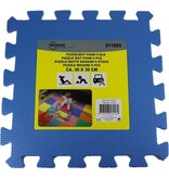 Benson Puzzelmat van Foam – 30x30cm 9 Delig – Vlo – Speelmat voor Baby’s en Kinderen – Blauw