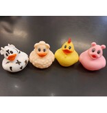 LG-Imports Badeendjes Boerderij 4 stuks 5.5cm