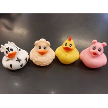 Badeendjes Boerderij 4 stuks 5.5cm