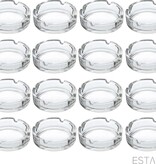 Vivalto ESTARK® 16 x Asbak Glas - Standaard - Glazen Asbakken - Ashtray - Horeca - Café - 9 cm - Tafel Asbak - 16 STUKS