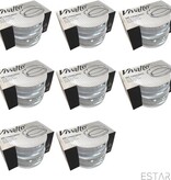 Vivalto ESTARK® 16 x Asbak Glas - Standaard - Glazen Asbakken - Ashtray - Horeca - Café - 9 cm - Tafel Asbak - 16 STUKS