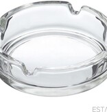 Vivalto ESTARK® 2 x Asbak Glas - Standaard - Glazen Asbakken - Ashtray - Horeca - Café - 9 cm - Tafel Asbak - 2 STUKS