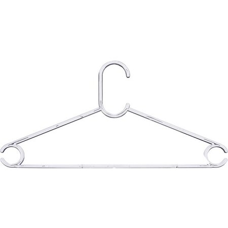 Merkloos 24x Transparante kledinghangers/kleerhangers 42,5 cm van kunststof