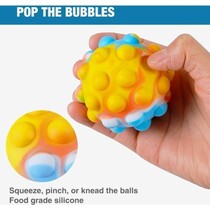 Pop-it Bal - Pop it - Fidget - 3D Push Bubble Ball - tie dye - Popits - Bekend van TikTok - Stressbal -