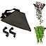 Merkloos Verticaal Hangende Grijze Plantenbak voor Binnen en Buiten – 1 Zak – 30 x 25 cm – Donkergrijs