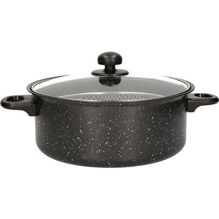 Benson Benson Frituurpan met Korf - Ø 26 cm - Carbonstaal met Marmer Coating