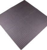 Benson Fitnessmat - Puzzelmat - Sportmat - Yogamat - 4 stuks - 60x60x1,2 cm - Antraciet grijs zacht- Totaal 120x120cm