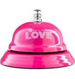 Gadget Master Tafelbel - Love - Receptiebel - Gong - Handbel - Kantoorartikelen - Hotelbel - Tafelbelletje