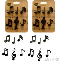 ESTARK® muziek magneten - Set 12 stuks